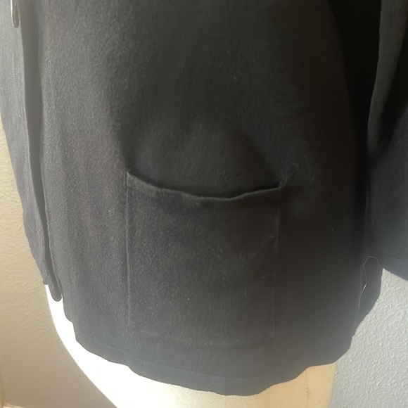 Spense One Button Black Cardigan Sweater - Picture 3 of 8